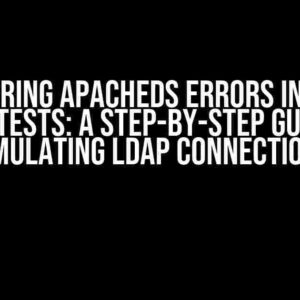 Conquering ApacheDS Errors in Spring Boot Tests: A Step-by-Step Guide to Simulating LDAP Connections