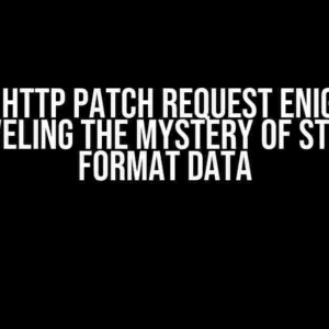 The HTTP PATCH Request Enigma: Unraveling the Mystery of Strange Format Data